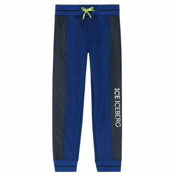 Boys Blue Logo Joggers