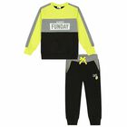 Boys Black & Grey Tracksuit, 1, hi-res