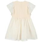 Girls Ivory Logo Bag Dress, 1, hi-res