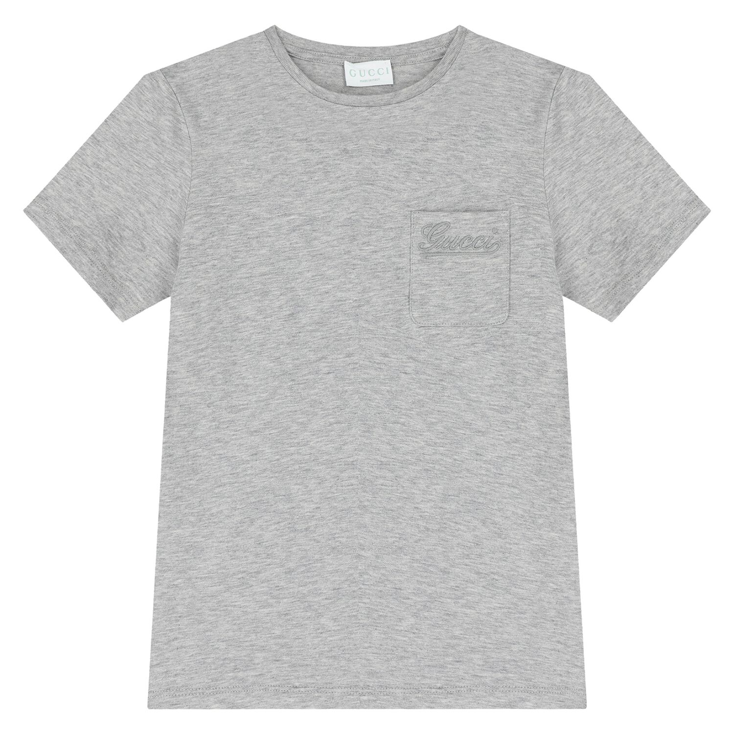 Grey Cotton Logo T-Shirt, 1, hi-res