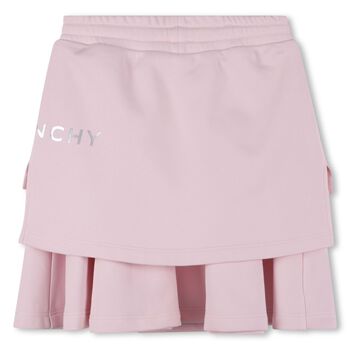 Girls Pink Logo Skirt