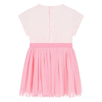 Younger Girls Pink Cat Dress