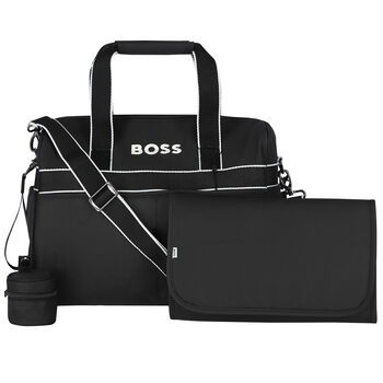Black Logo Baby Changing Bag