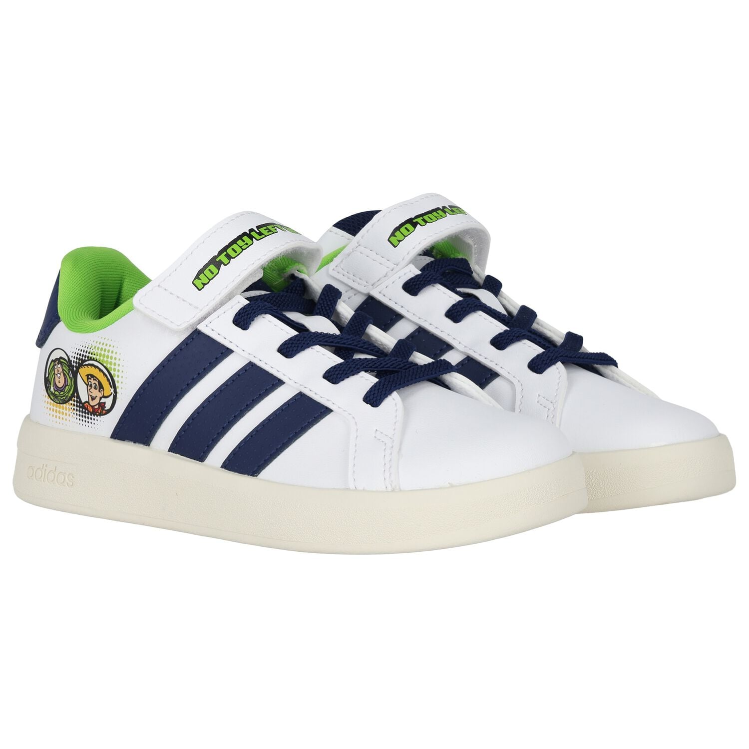 Boys White & Navy Blue Toy Story Trainers, 1, hi-res