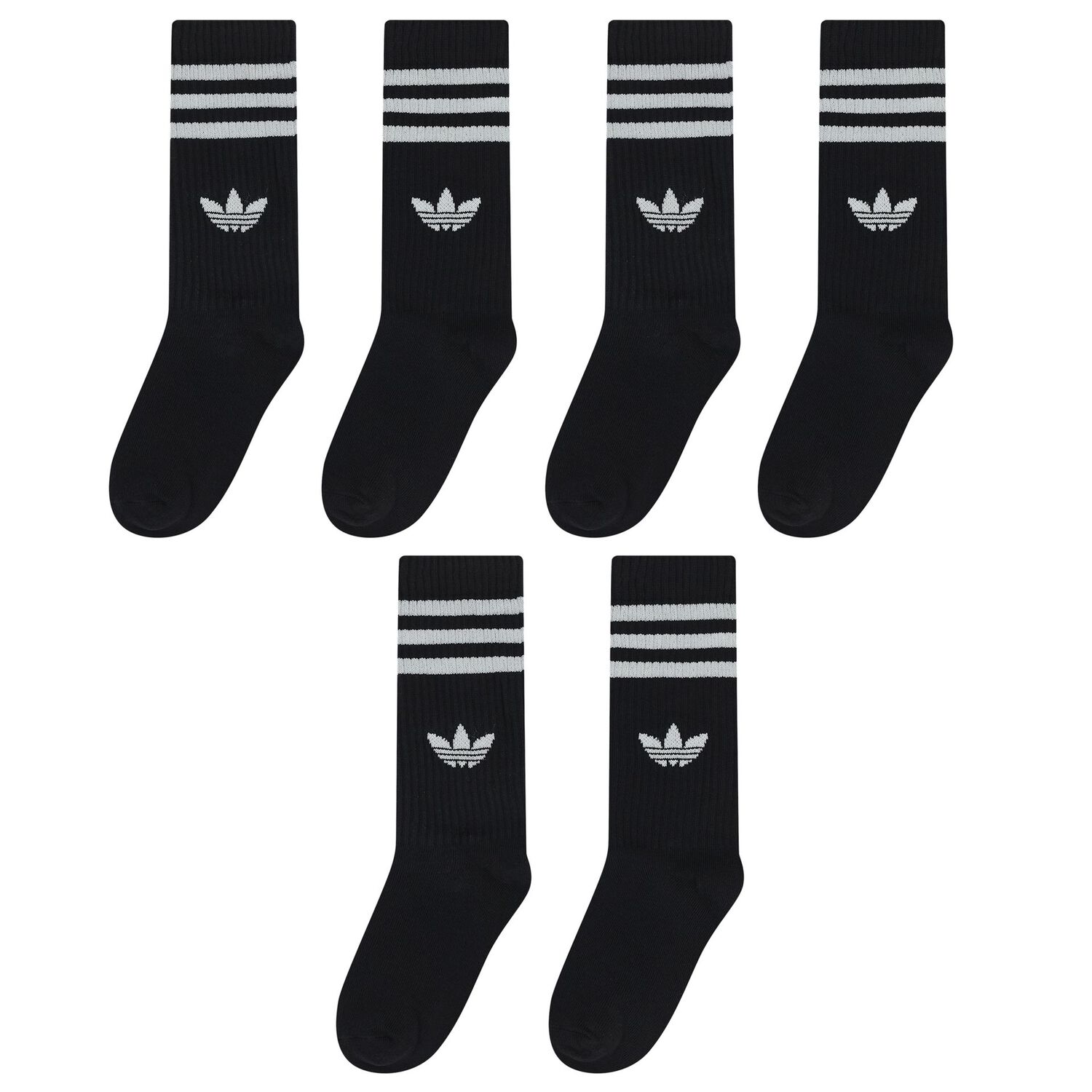 Black Logo Socks ( 3-Pack ), 1, hi-res