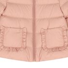 Younger Girls Pink Logo Puffer Jacket, 1, hi-res