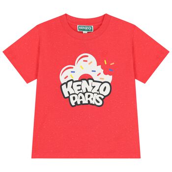 Boys Red Donut Logo T-Shirt