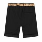 Boys Black Shorts, 2, hi-res