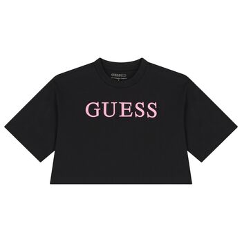 Girls Black Logo T-Shirt