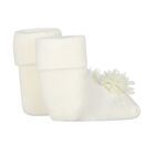 طقم  بنات ربطة رأس و جوارب باللون العاجي, 1, hi-res