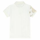 Boys White Geo Map Polo Shirt, 1, hi-res