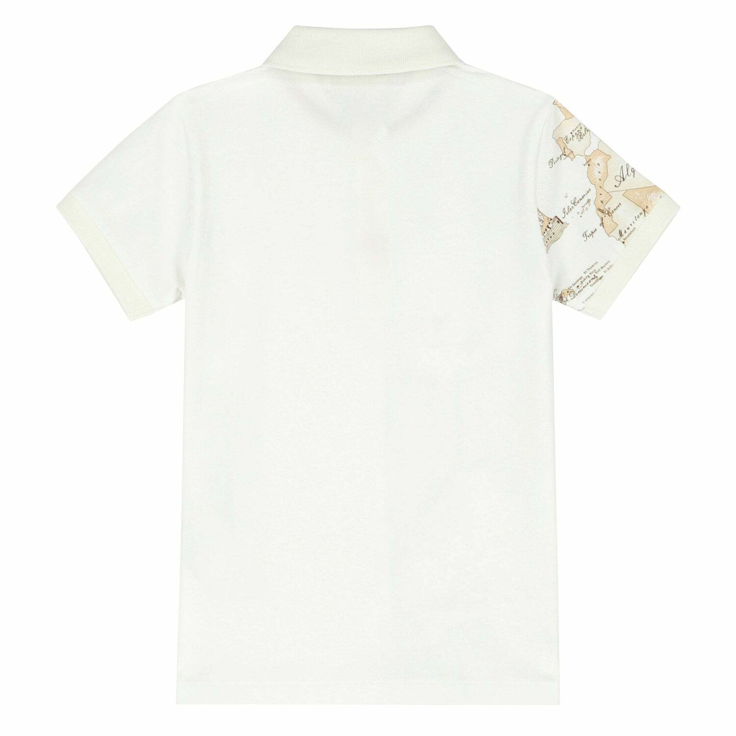 Boys White Geo Map Polo Shirt, 1, hi-res image number null