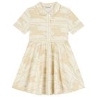 Girls Ivory & Beige Knight Dress, 1, hi-res