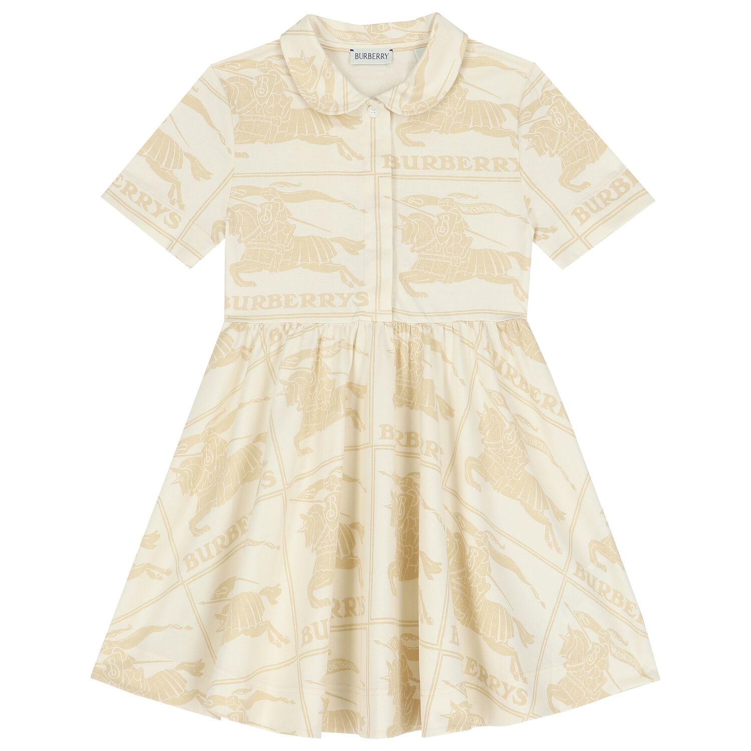 Girls Ivory & Beige Knight Dress, 1, hi-res image number null