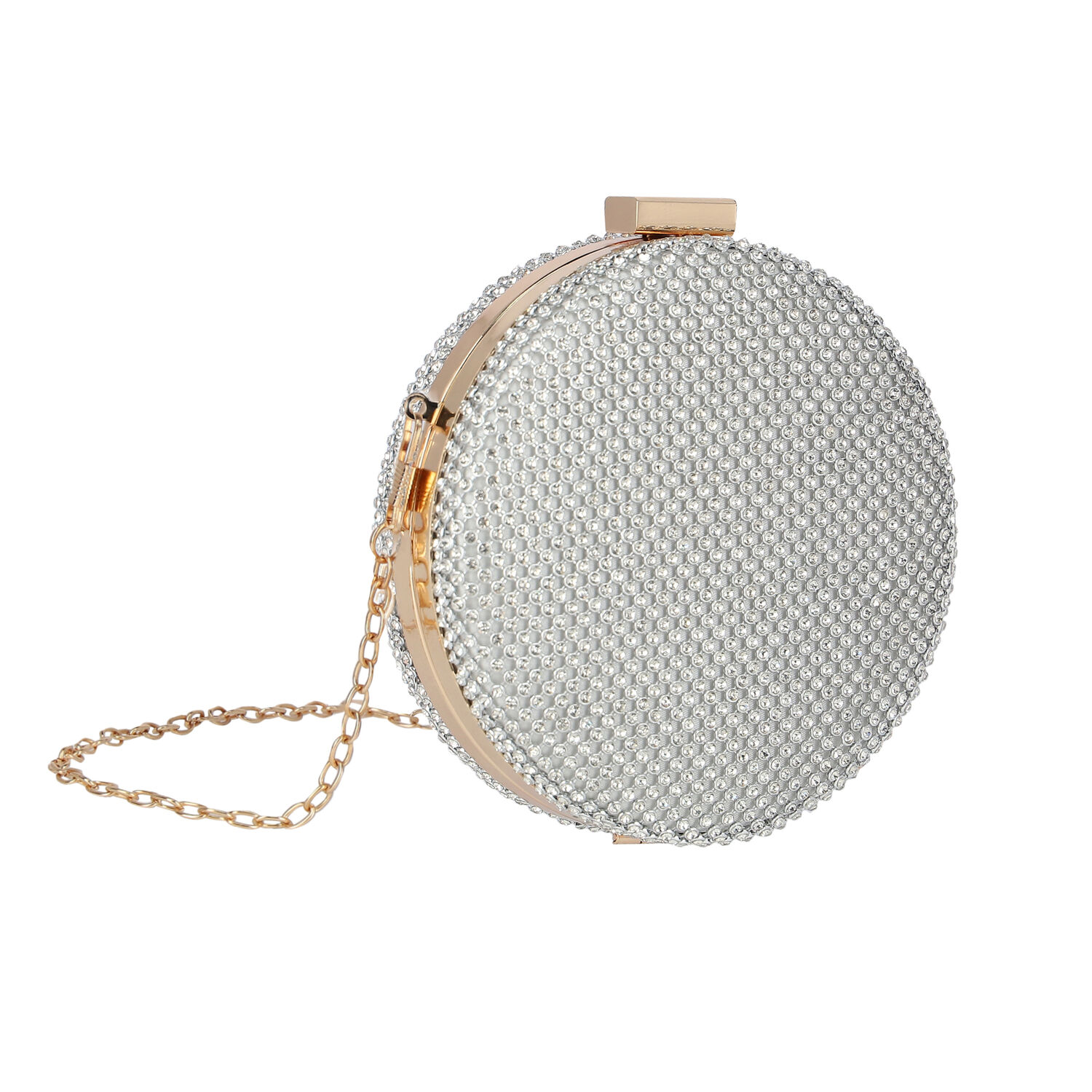 حقيبة عيد مزخرفة باللون الفضي والذهبي للبنات, 2, hi-res