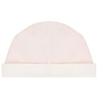 طقم هدايا ملابس وردي وعاجي بشعار العلامة التجارية للبنات , 1, hi-res