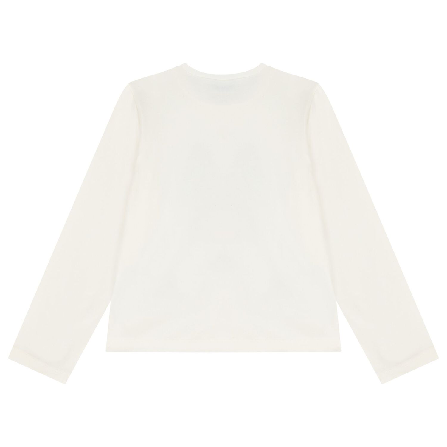 Girls Ivory Printed Long Sleeve Top, 1, hi-res