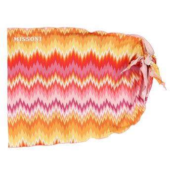 Girls Pink Zigzag Beach Skirt