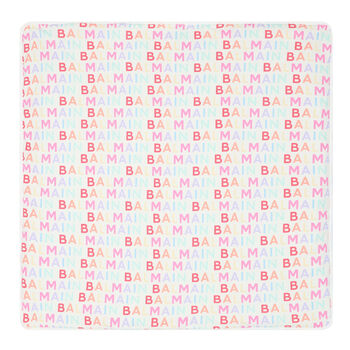 White Logo Baby Blanket