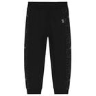 Boys Black Logo Joggers, 1, hi-res