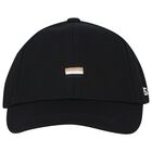 Boys Black Logo Cap, 1, hi-res