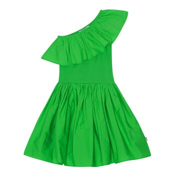 Girls Green Ruffle Chloey Dress