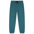 Boys Green & Navy Blue Tracksuit Set ( 3 Piece ), 1, hi-res