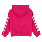 Girls Pink Logo Zip-Up Top, 1, hi-res