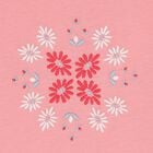 تشيرت مطرز بالزهور باللون الوردي للبنات , 1, hi-res