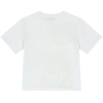 White Teddy Bear Logo T-Shirt