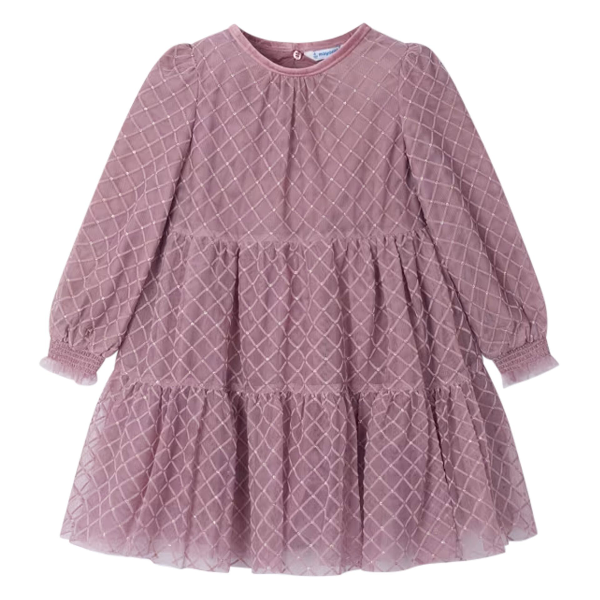 Mayoral Girls Pink Tulle Dress Junior Couture