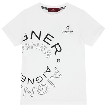 Boys White Logo T-Shirt