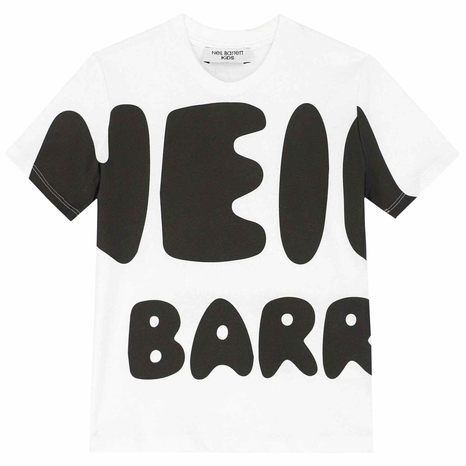 تيشيرت بالشعار باللون الابيض للاولاد, 1, hi-res