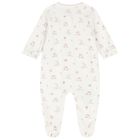 Baby Girls Ivory & Pink Bunny Babygrows ( 2-Pack ), 3, hi-res