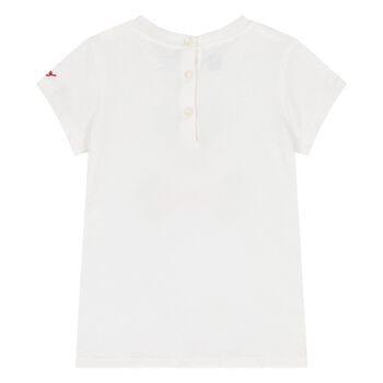 Baby Girls Ivory Polo Bear T-Shirt