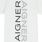 Boys White Logo T-Shirt, 1, hi-res