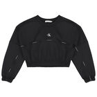 Girls Black Logo Tracksuit, 1, hi-res