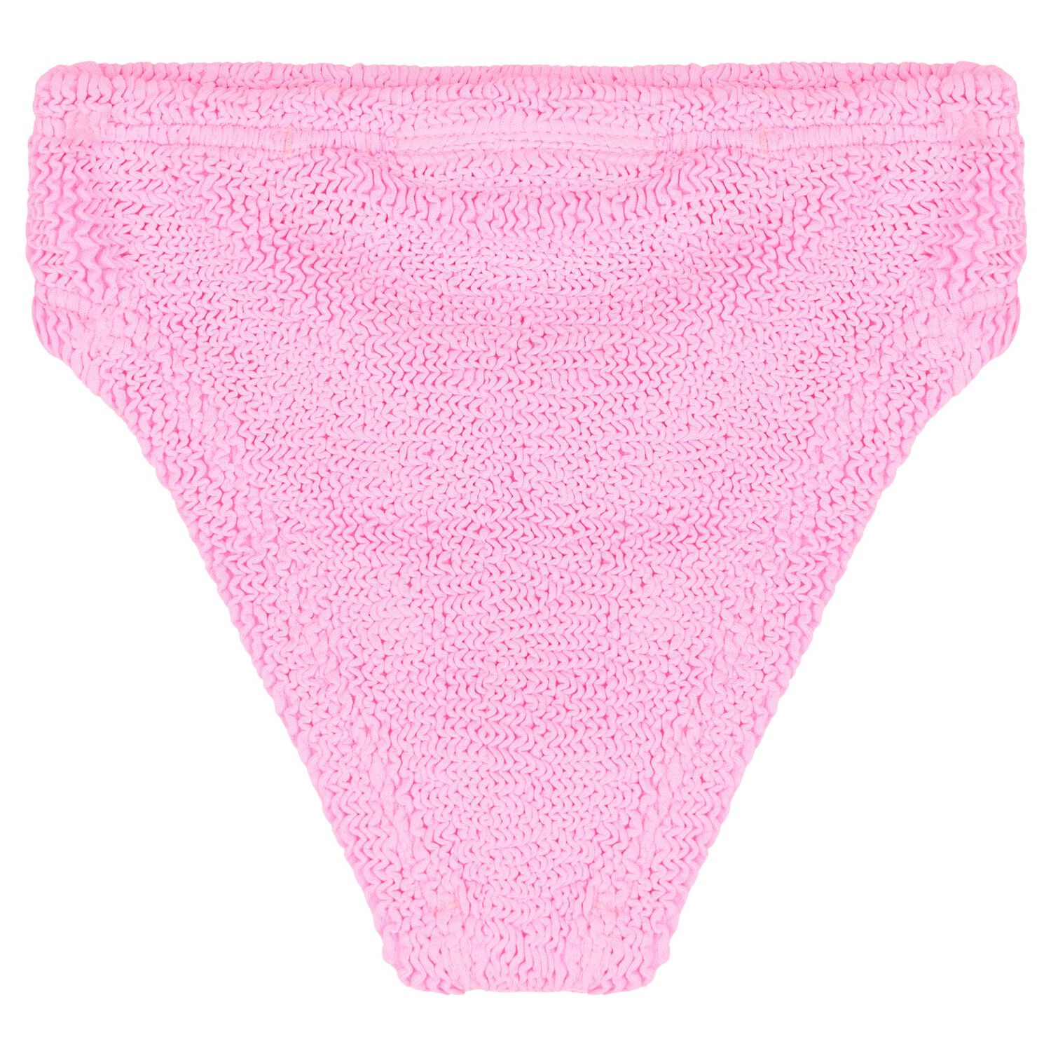 Girls Yellow & Bubblegum Pink Crinkle Bikini, 1, hi-res