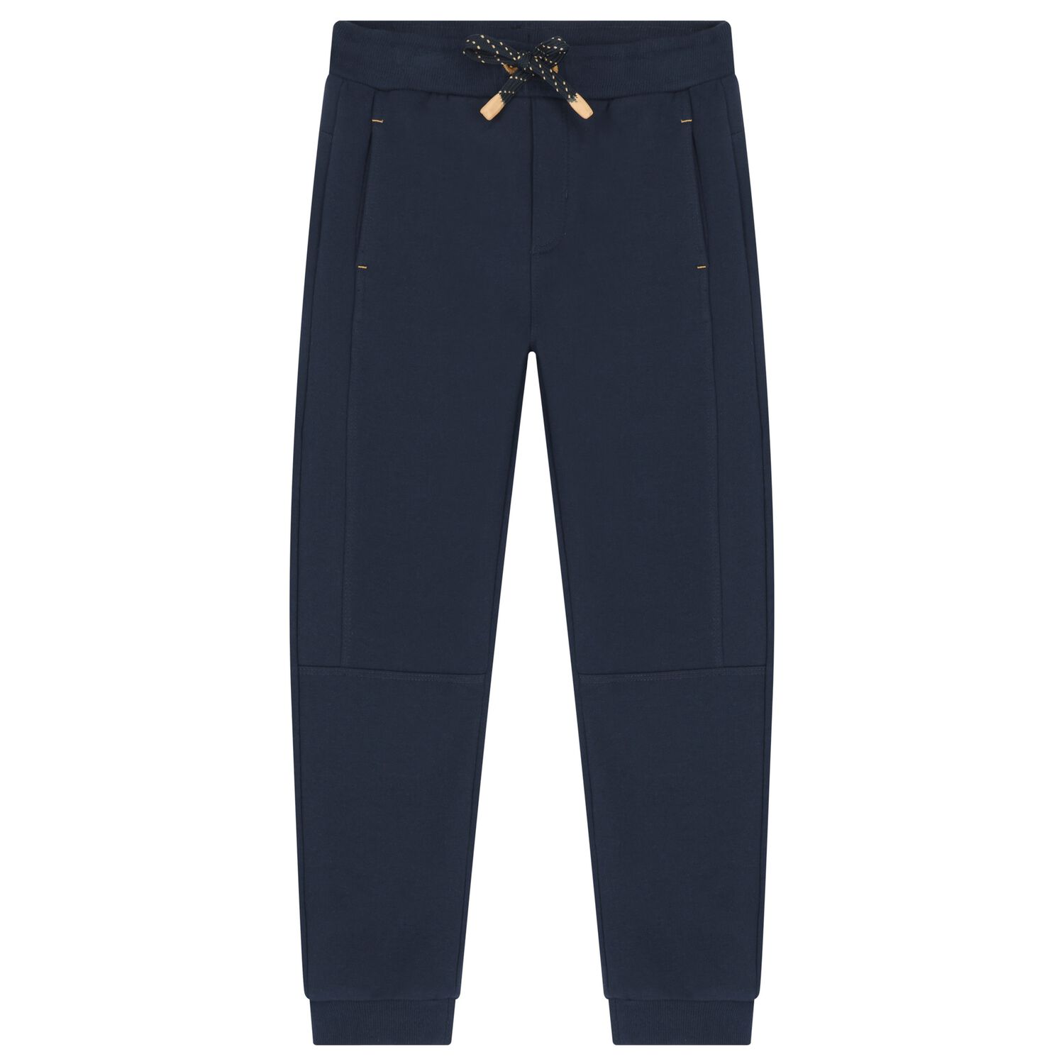 Boys Navy Blue Fleece Joggers, 1, hi-res