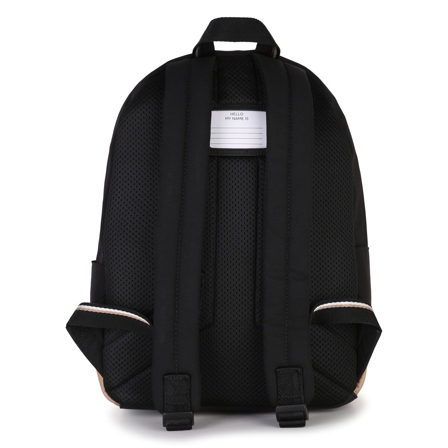 Younger Boys Black & Beige Logo Backpack ( 27cm ) , 1, hi-res