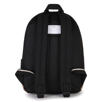 Younger Boys Black & Beige Logo Backpack ( 27cm ) 