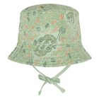 Younger Boys White & Green Shorts & Hat Set, 1, hi-res