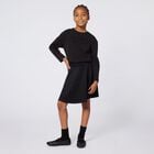 Girls Black Logo Long Sleeve Top, 1, hi-res