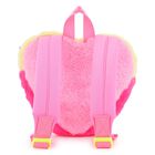 Girls Pink Heart Iridescent Backpack ( 22cm ), 1, hi-res