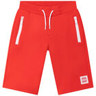 Boys Red Logo Shorts, 2, hi-res