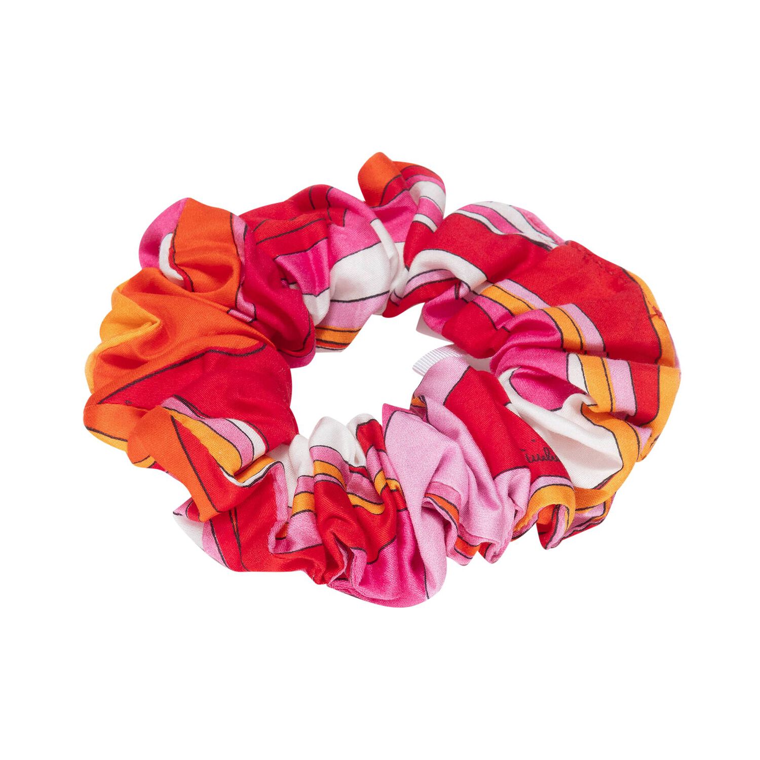 Girls Red & Orange Scrunchie, 1, hi-res