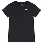 Boys Black Logo T-Shirt, 2, hi-res