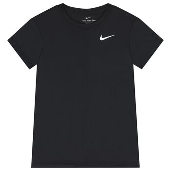 Nike Kids Boys Black Logo T-Shirt, 2 Boys Black Logo T-Shirt