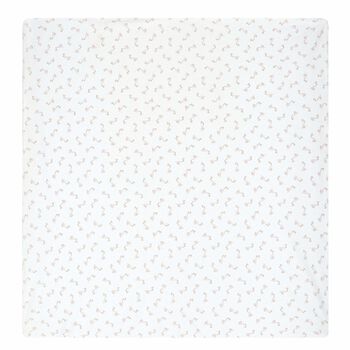 Baby Girls White & Pink Pima Cotton Blanket