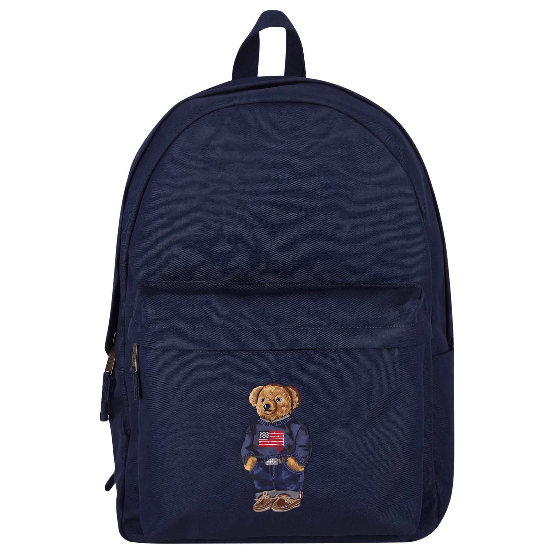 POLO RALPH LAUREN リュックサック　ベアー　ネイビー　刺繍 Ralph Lauren Boys Navy Blue Canvas Polo Bear Backpack ( 44cm